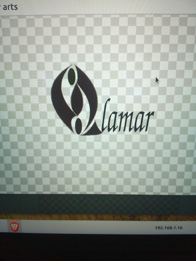 Inkscape Lamar Logo on Donated Computer