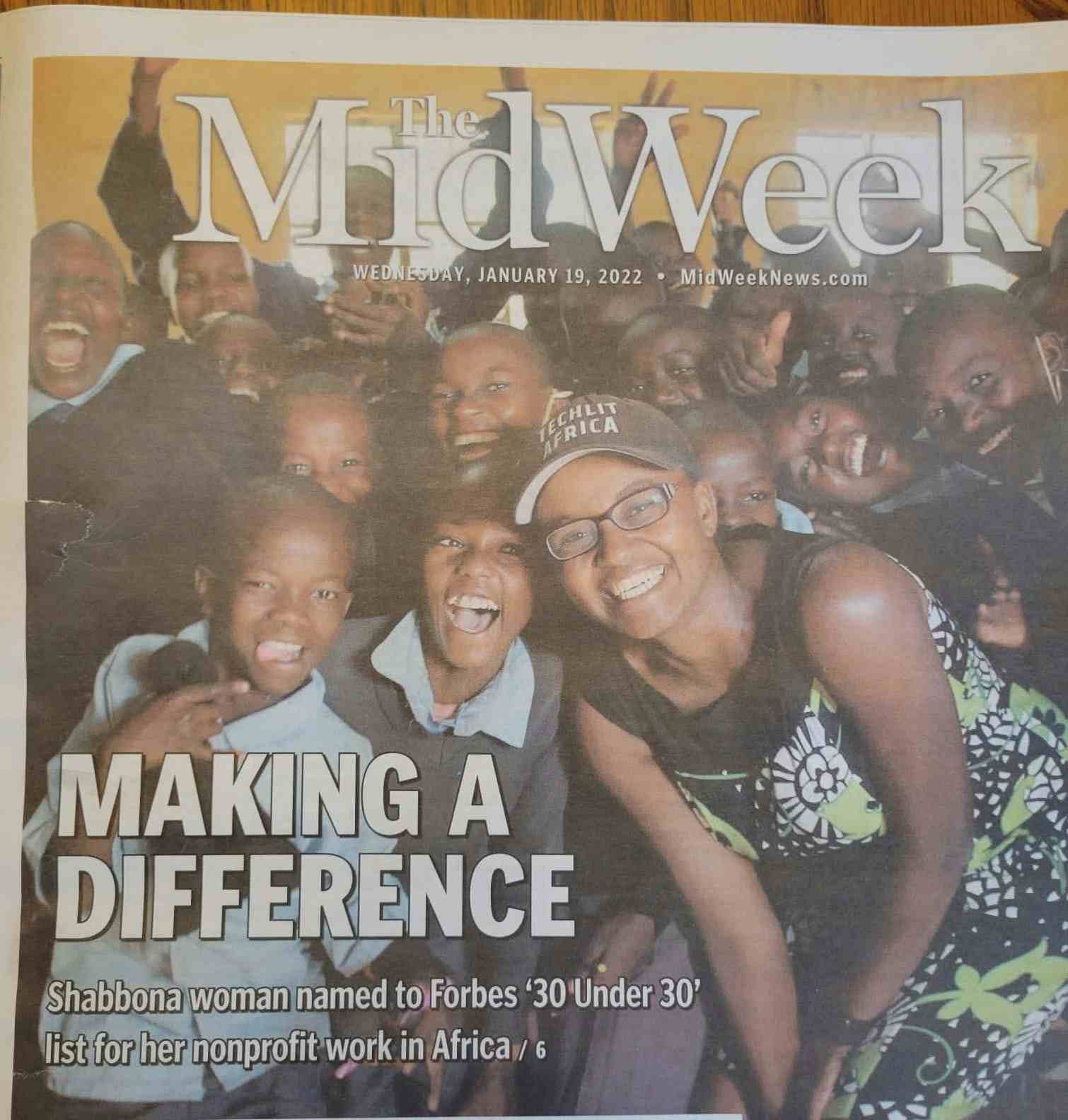 Nelly Cheboi on the cover on Midweek