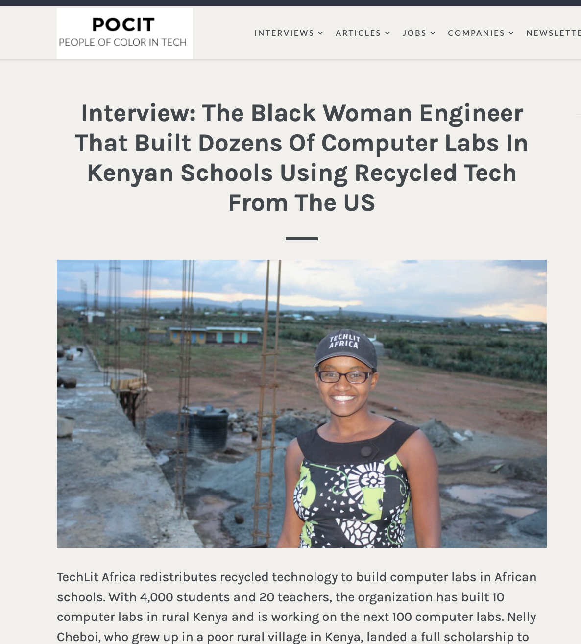 Nelly Cheboi interview with People of Color in Tech