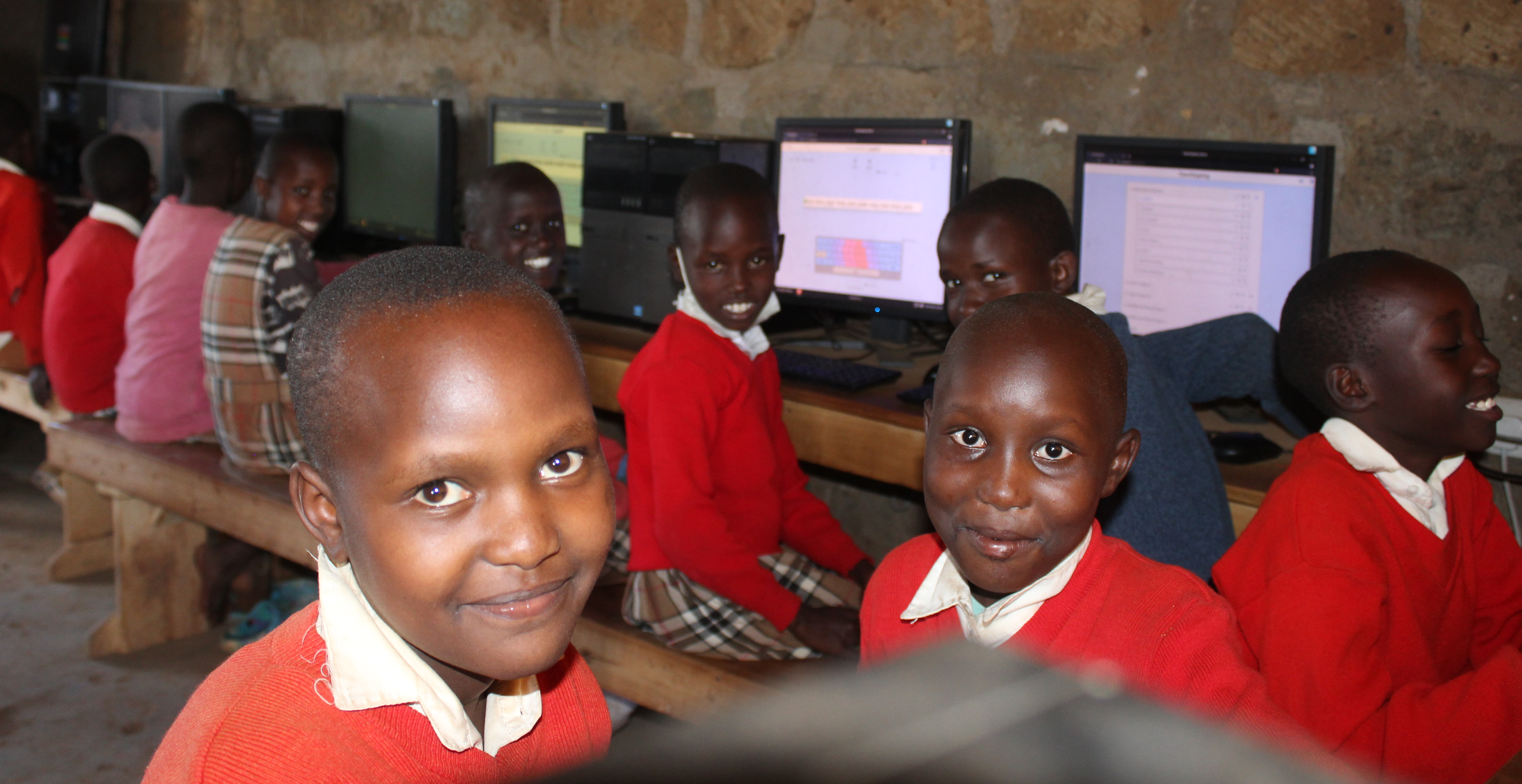 Primary Schools Students at Logiri Primary in Mogotio at TechLit computer lab learning Digital Literacy